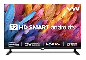 VW 80 cm (32 inches) Frameless Series HD Ready Android Smart LED TV